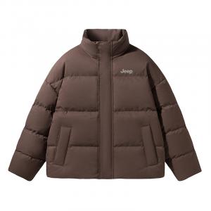 Куртка утепленная стеганая с застежкой-молнией и воротником стойка Unisex Jeep, цвет кофе