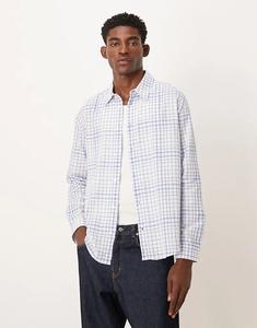 Свободная рубашка ASOS DESIGN в синюю клетку