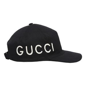 Бейсболка love logo embroidered hat 'black' Gucci, черный