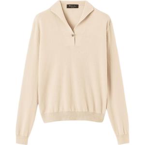 SS26 Кашемировый свитер Women's Loro Piana, toffee кремовый