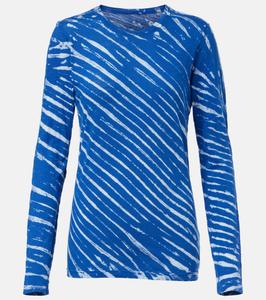 Майка из хлопкового джерси с эффектом тай-дай Mia Proenza Schouler, Blue Multi