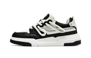 Кеды HLA Skateboard Shoes Men Low-Top, белый/черный
