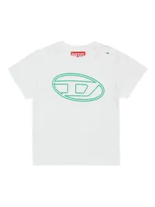 Футболка с логотипом Diesel Kids, белый