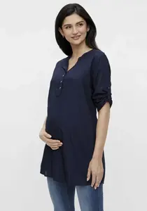 Mamalicious блуза для беременных "MLMERCY", из ткани EcoVero, цвет морской волны