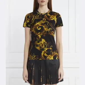 Футболка стандартного кроя Versace, черный