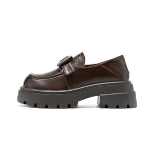 AOKANG Коричневые лоферы женские, цвет Brown 1254314010B