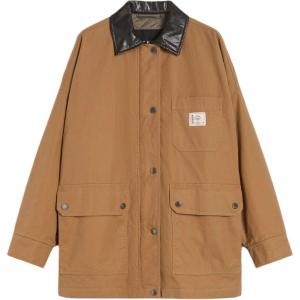 Weekend Max Mara Кожаный воротник Жилет с накладными карманами WEEKEND MaxMara, camel