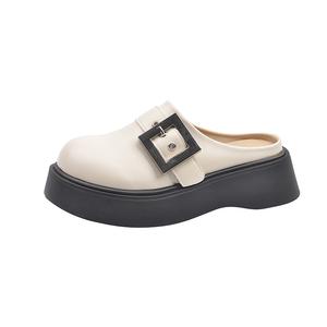 VAEL Женские противоскользящие быстросохнущие тапочки с закрытым носком устойчивые к истиранию бежевые, цвет Beige