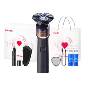 Электрическая бритва x5005 rotary с тройным лезвием из нержавеющей стали, полностью моющаяся, с технологией успокоения кожи PHILIPS