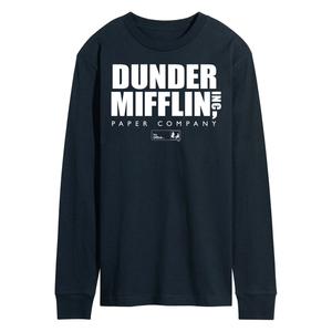 Мужская футболка с длинным рукавом и логотипом The Office Dunder Mifflin Licensed Character