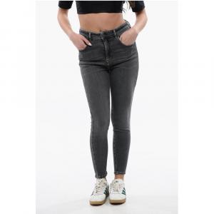 LIBRARY Джинсы SLANDY с высокой талией, облегающие, 1984 г., 12 см, длина 30 см Diesel, Gray