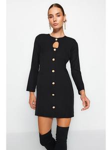 Короткое платье trendyol, черный