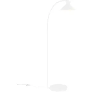 Торшер Dial E27 1 шт. Скандинавская простота с четкими линиями, декоративный эффект верхнего освещения Nordlux, белый