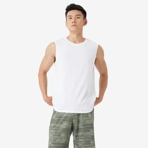 Мужская базовая майка для фитнеса Domyos - белая