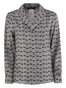 Шелковая рубашка Oncia Weekend Max Mara, синий