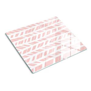 Тарелка 60x52 см, узор «елочка» TULUP, розовый