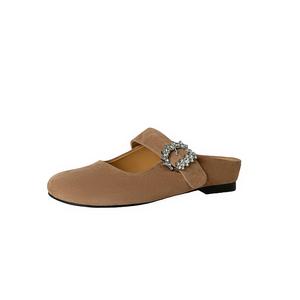 Сандалии женские с нескользящей подошвой и обхватывающим носком Yeezyy Reezy, Camel