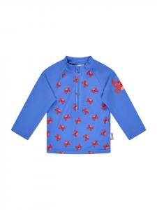 Sterntaler Купальная рубашка с длинными рукавами и крабовым узором, голубоватого цвета