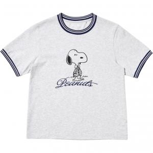 PEANUTS, футболка PEANUTS для женщин UNIQLO, серый