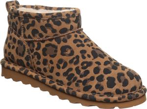 Женские короткие экзотические ботильоны BEARPAW, Tobacco Leopard