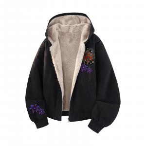 Пуховик Unisex Hooded Thickened Reversible HUANQIU, черный