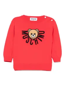 Джемпер с логотипом Moschino Kids, красный
