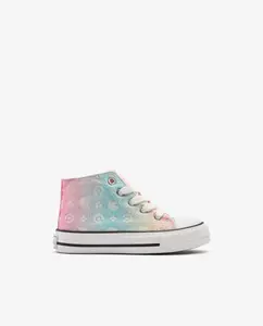 Высокие кеды для девочек с разноцветным блестящим принтом Conguitos, мультиколор