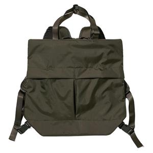UNIQLO Полиамидный рюкзак Regular Unisex темно-оливковый