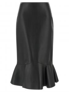 Юбка из наппы FENDI, черный