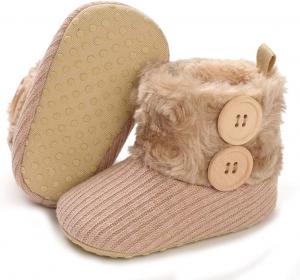 Детские сапожки Timatego для девочек в ковбойском стиле с кисточками, боковой молнией, нескользящие, для младенцев и малышей, первые шаги, теплые зимние ботиночки для кроватки, 3-18 месяцев, 06 Khaki