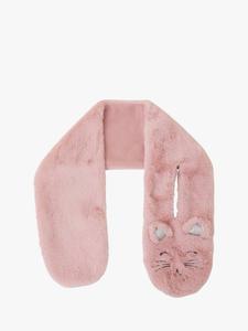 Детский пушистый шарф с кошкой Angels by Accessorize, Pink