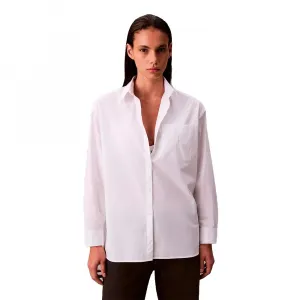 Рубашка с длинным рукавом свободного кроя Calvin Klein Jeans LV047C143G, белый