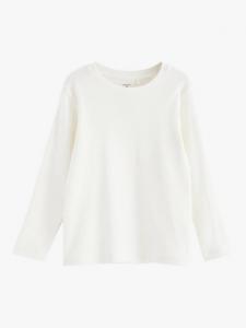 Детский топ из органического хлопка с рубчиком Lindex, Light Dusty White