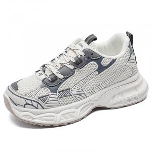 KLAOSD Устойчивые к истиранию утепленные низкие массивные кроссовки женские бежевые, цвет Beige