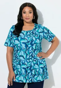 Футболка с принтом Ulla Popken, Marine