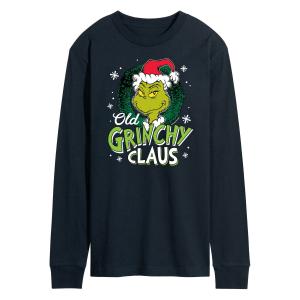 Мужская футболка Dr. Seuss Grinch Old Grinchy Claus с длинными рукавами Licensed Character