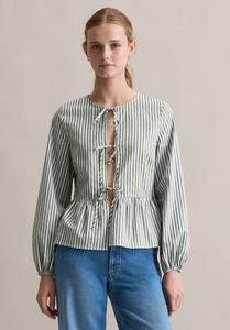 Блуза Marc O'Polo DENIM STREIFEN SHAPED AUS DOBBY, Light Green/Green