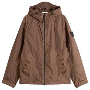 Куртка из жатой ткани Stone Island, shadow коричневый