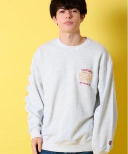 Мужская толстовка с круглым вырезом, созданная в сотрудничестве YOIDORE/Yoidore Jindinrou Select Brands, цвет Light Gray