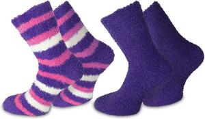 Носки normani 2 шт Kuschel Ringel, фиолетовый