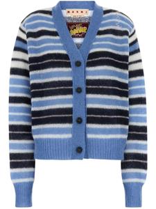 Кардиган из мохера Marni, синий