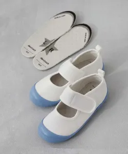 Удобные домашние тапочки с регулируемым ремешком, в комплекте 2 стельки, 25SS Devirock, цвет 002-Blue Gray