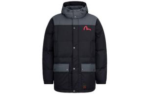 Пуховик мужской черный Evisu, черный