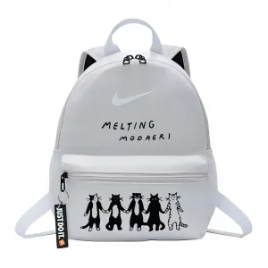 Nike Тканевый рюкзак унисекс дикой природы серый, A Row Cats