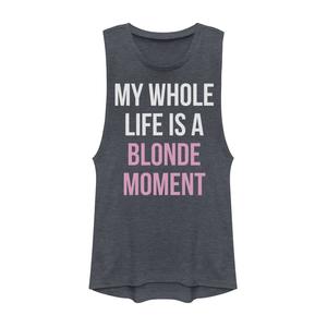 Футболка My Whole Life Is A Blonde Moment для юниоров с рисунком мускулов
