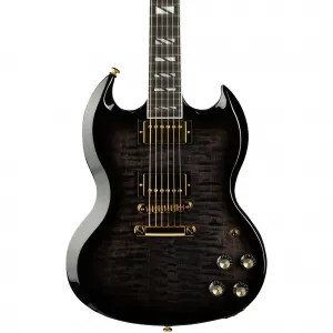 Электрогитара Gibson SG Supreme, прозрачный эбеновый градиент