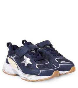 Lightstar кроссовки с кожаными вставками Golden Goose Kids, Navy/Silver/Gray/Yellow