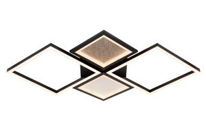 Оригинальный светодиодный потолочный светильник, с регулировкой яркости, металл/пластик Novel, черный/прозрачный