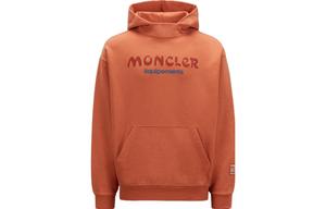 Genius X Salehe Bembury логотип принт худи Moncler, оранжевый