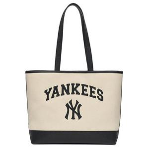 Полиэстеровая сумка-шоппер, хозяйственная сумка, повседневная унисекс-сумка для поездок MLB, черно-белая